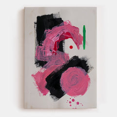 Color Breaks Through Canvas