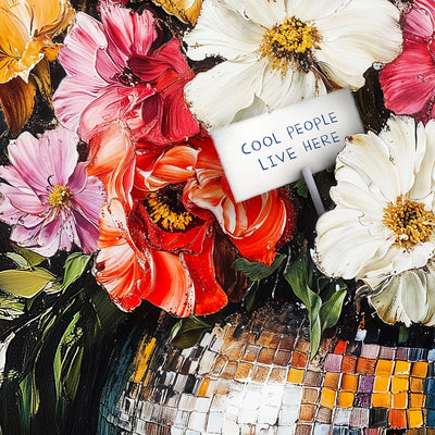 Cool People Live Here 2 Canvas