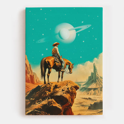 Western Astronaut Canvas