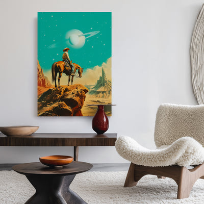 Western Astronaut Canvas