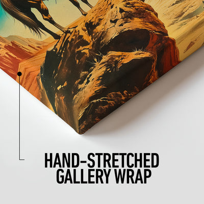 Western Astronaut Canvas