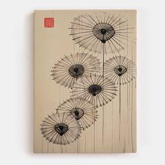 Umbrellas Of Silence Canvas