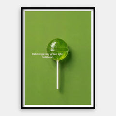 Green Light Hallelujah — Umělecký tisk Vertikální #01