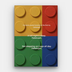 Lego Hallelujah Canvas — Canvas Vertical #01