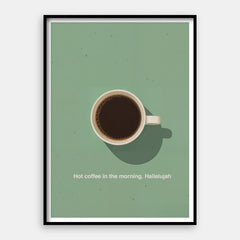Café chaud Alléluia — Tirage d'art vertical #01