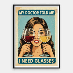 Am nevoie de ochelari — Art Print Vertical #01