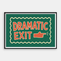 Dramatisk udgang — Kunsttryk vandret #01