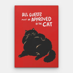 Schváleno Cat Canvas — Canvas Vertical #01