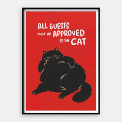 Schváleno Cat — Art Print Vertical #01