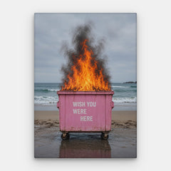 Wish You Were Here Canvas — Vertikální plátno #01