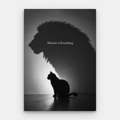 Mindset Is Everything Canvas — Lærred Lodret #01