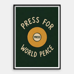 Apăsați pentru pacea mondială — Art Print Vertical #01