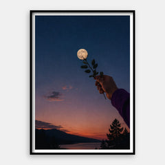 Over The Moon — Art Print Vertical #01