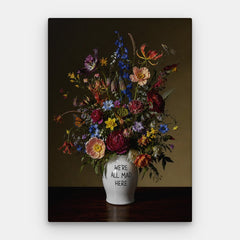 We Are All Mad Here Canvas — Canvas Vertical #01
