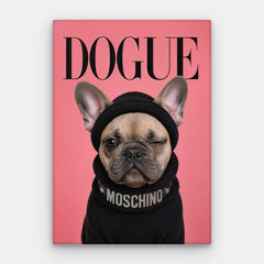 Dogue French Bulldog Canvas — Canvas Vertical #01