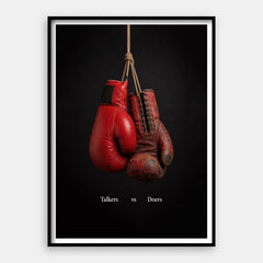 Talkers vs Doers — Kunsttryk Lodret #01
