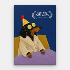 Pânză certificată pentru animale de petrecere — Canvas Vertical #01
