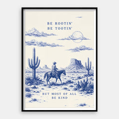 Soyez Rootin, Soyez Tootin — Tirage d’art vertical #01