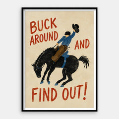 Buck Around — Impresión de arte vertical #01