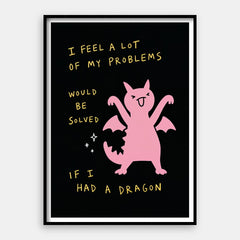 Pet Dragon — Art Print Vertical #01