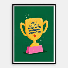 Cel mai probabil să râdă — Art Print Vertical #01