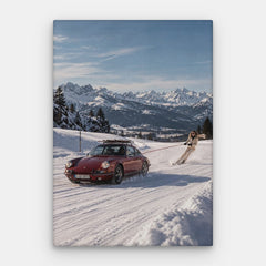 Ski Patrol Canvas — Canvas Lodret #01