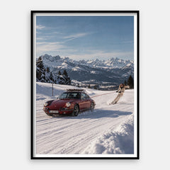 Patrouille de ski — Tirage d'art vertical #01