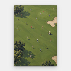 Toile Green Fairway Dreams — Toile verticale #01