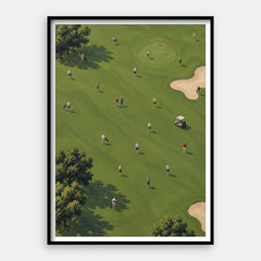 Green Fairway Dreams — Art Print Vertical #01