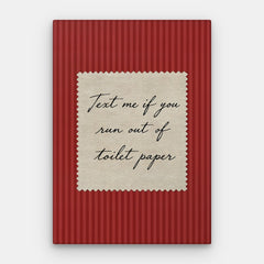 Text Me Canvas — Svislé plátno #01