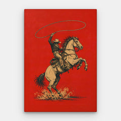 Czerwone płótno rodeo — Płótno pionowe #01