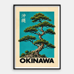Okinawa Tree — Kunstdruk verticaal #01
