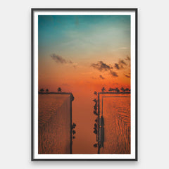 Demi-coucher de soleil 